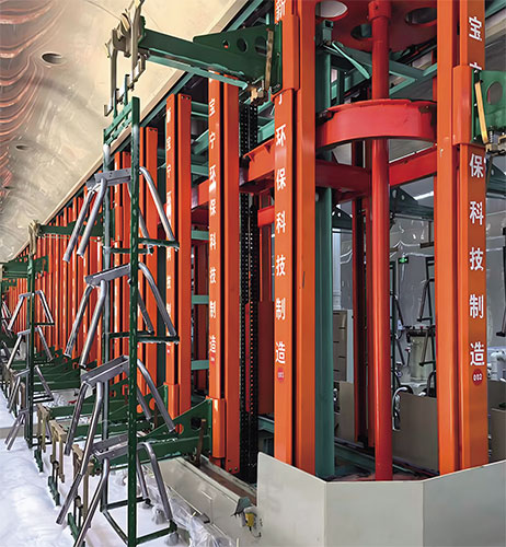 Fully automatic electroplating production line